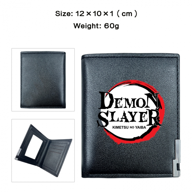 Demon Slayer Kimets Anime printing 20% off PU short wallet with zero wallet 10x12x1cm