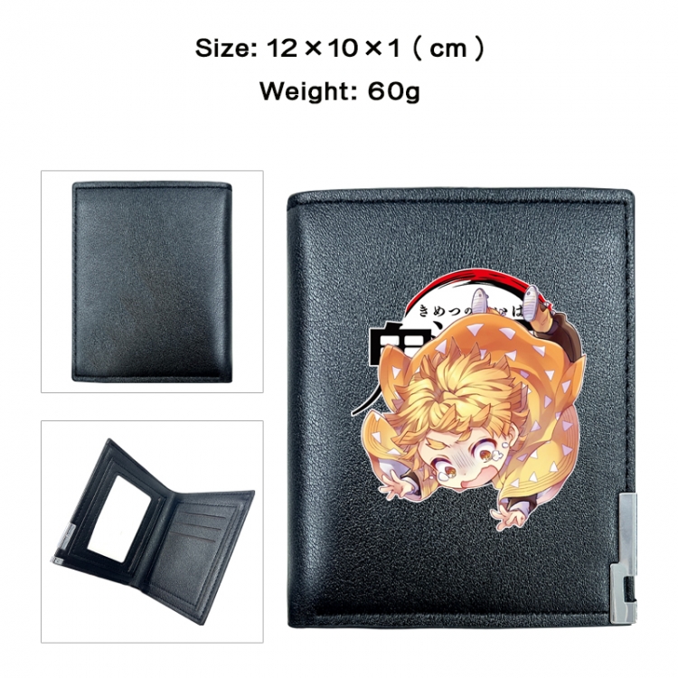 Demon Slayer Kimets Anime printing 20% off PU short wallet with zero wallet 10x12x1cm