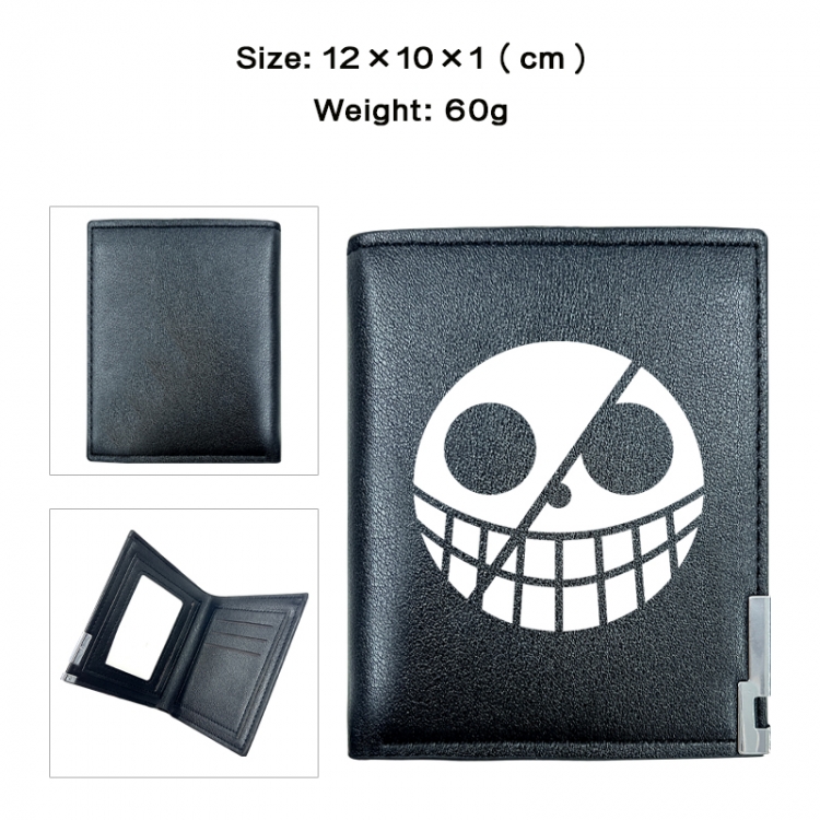 One Piece Anime printing 20% off PU short wallet with zero wallet 10x12x1cm