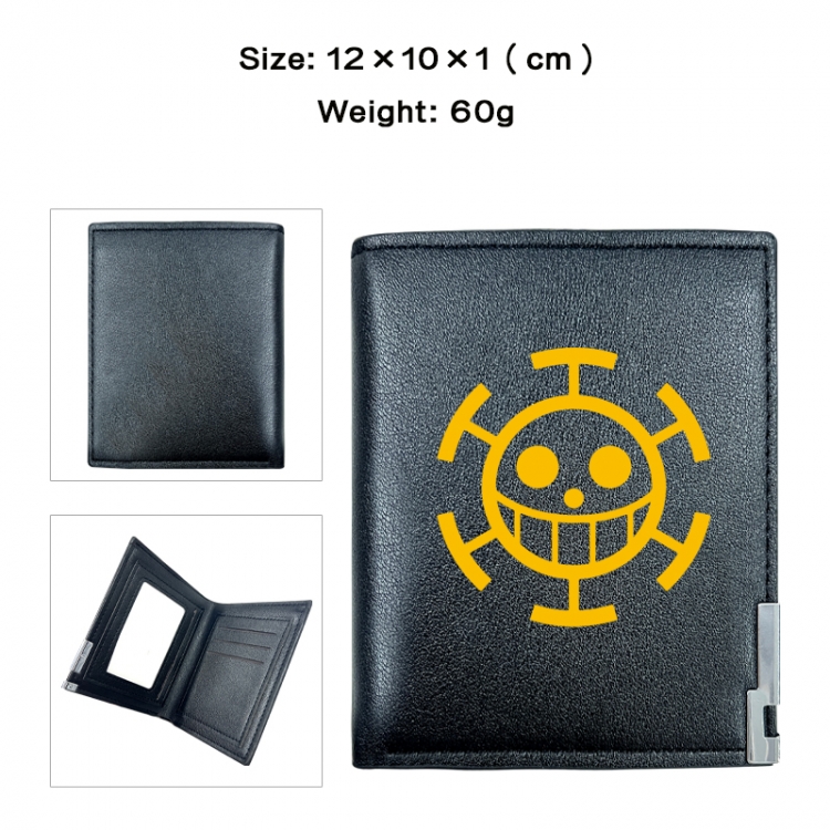 One Piece Anime printing 20% off PU short wallet with zero wallet 10x12x1cm