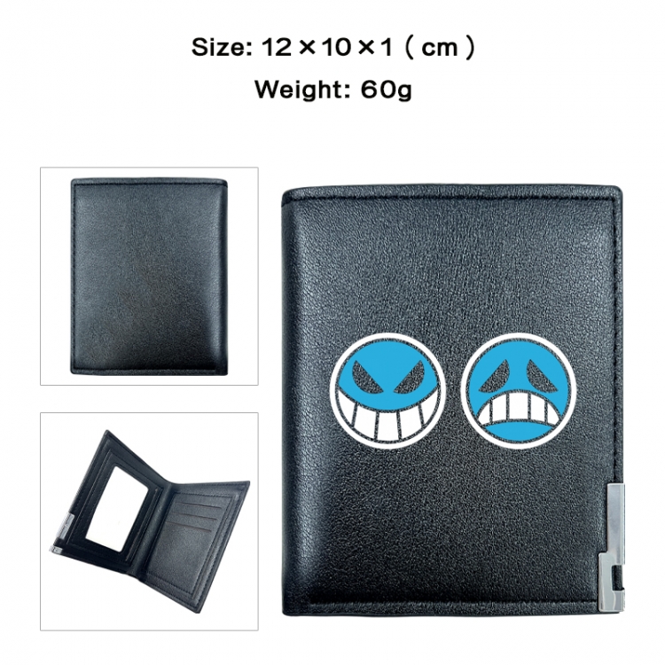 One Piece Anime printing 20% off PU short wallet with zero wallet 10x12x1cm