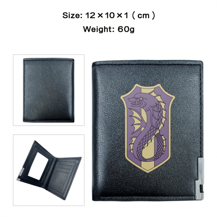 Black Clover Anime printing 20% off PU short wallet with zero wallet 10x12x1cm