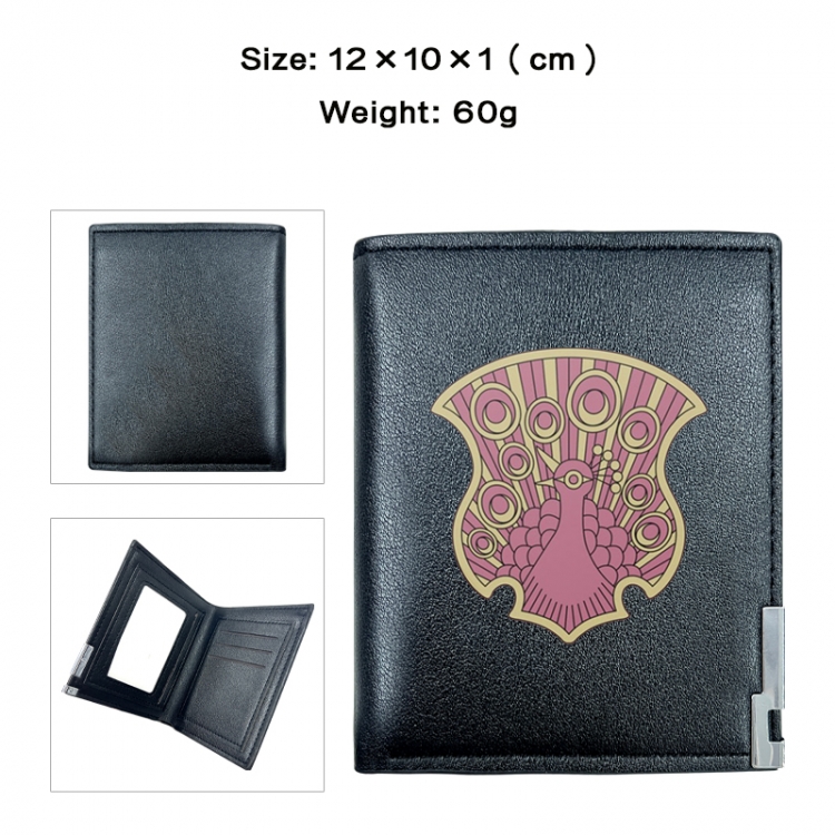 Black Clover Anime printing 20% off PU short wallet with zero wallet 10x12x1cm