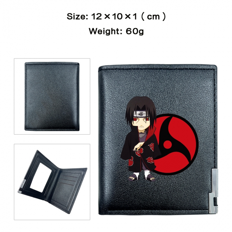 Naruto Anime printing 20% off PU short wallet with zero wallet 10x12x1cm