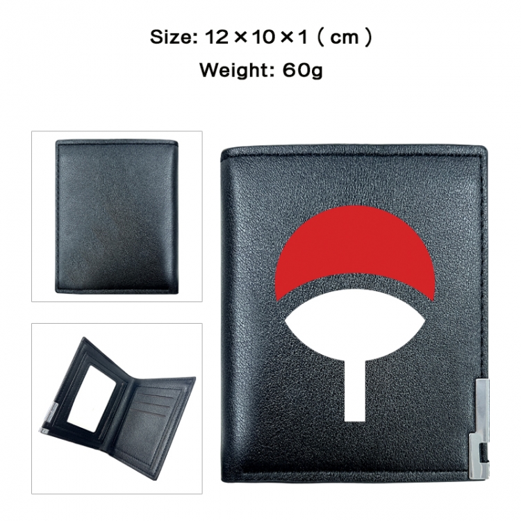 Naruto Anime printing 20% off PU short wallet with zero wallet 10x12x1cm