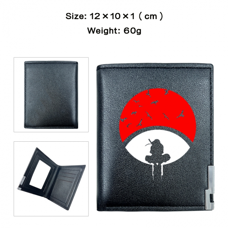 Naruto Anime printing 20% off PU short wallet with zero wallet 10x12x1cm