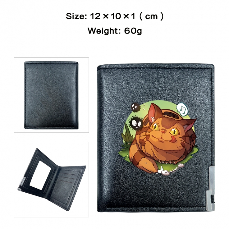 TOTORO Anime printing 20% off PU short wallet with zero wallet 10x12x1cm