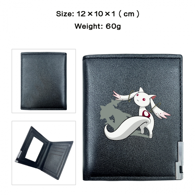 Magical Girl Madoka of the Magus Anime printing 20% off PU short wallet with zero wallet 10x12x1cm