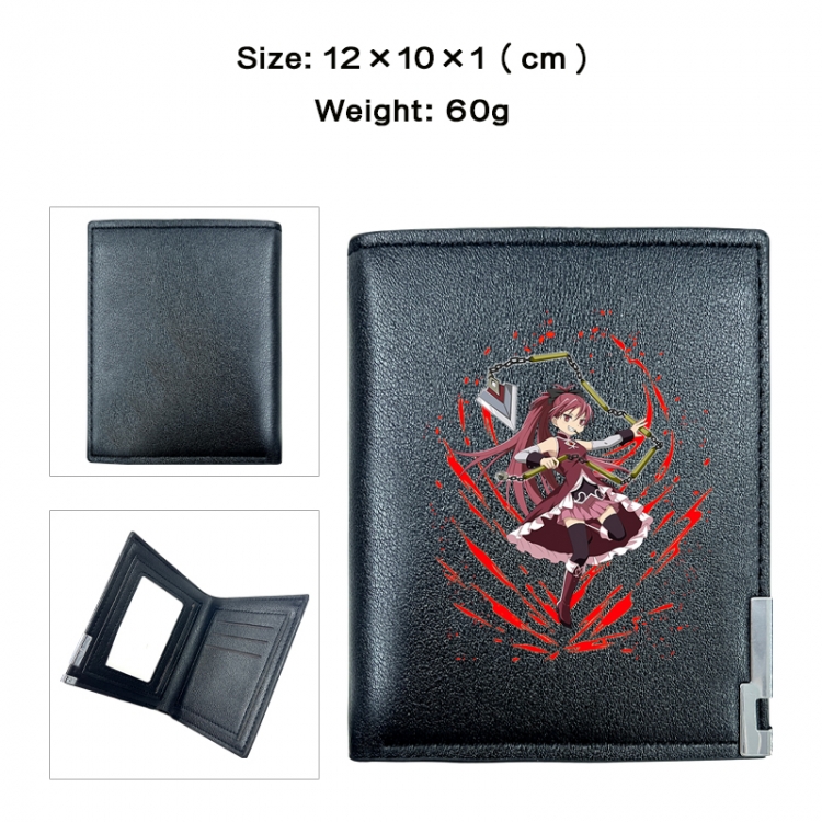 Magical Girl Madoka of the Magus Anime printing 20% off PU short wallet with zero wallet 10x12x1cm