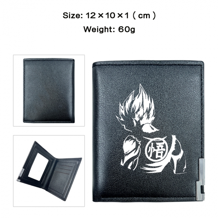 DRAGON BALL Anime printing 20% off PU short wallet with zero wallet 10x12x1cm
