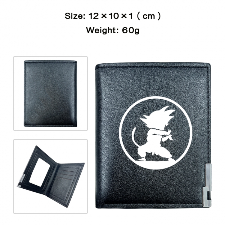 DRAGON BALL Anime printing 20% off PU short wallet with zero wallet 10x12x1cm