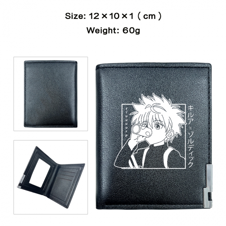 HunterXHunter Anime printing 20% off PU short wallet with zero wallet 10x12x1cm