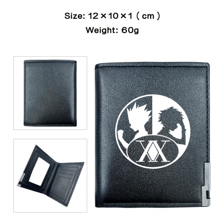 HunterXHunter Anime printing 20% off PU short wallet with zero wallet 10x12x1cm