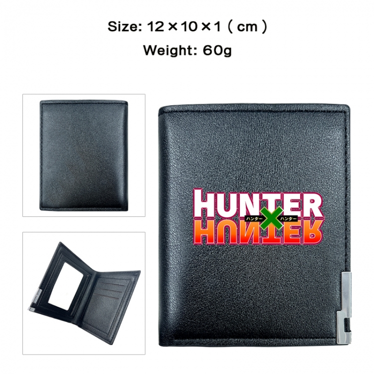 HunterXHunter Anime printing 20% off PU short wallet with zero wallet 10x12x1cm