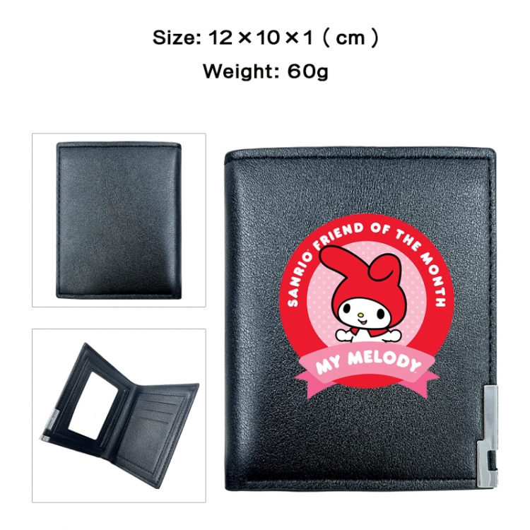 sanrio Anime printing 20% off PU short wallet with zero wallet 10x12x1cm