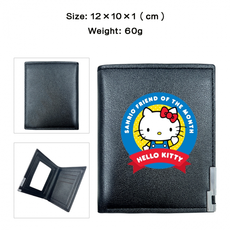 sanrio Anime printing 20% off PU short wallet with zero wallet 10x12x1cm