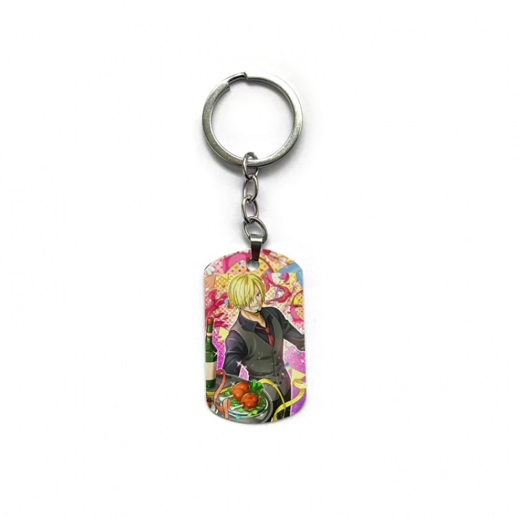 One Piece Anime double-sided full-color printed keychain price for 5 pcs