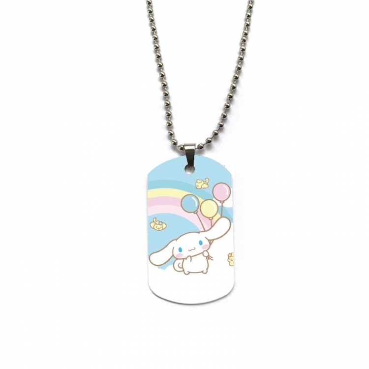 sanrio Anime double-sided full color printed military brand necklace price for 5 pcs