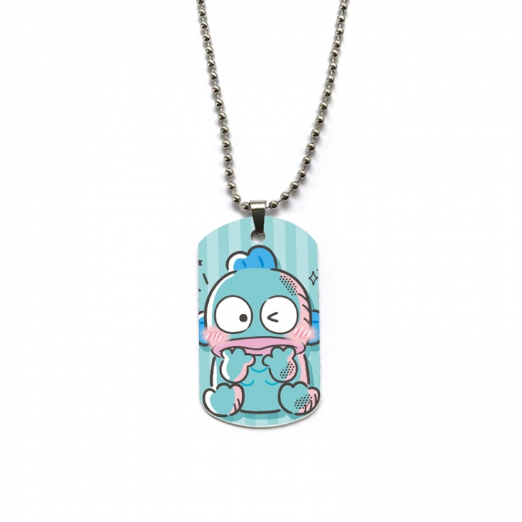 sanrio Anime double-sided full color printed military brand necklace price for 5 pcs