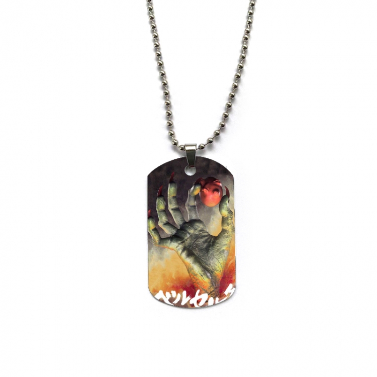 Berserk Anime double-sided full color printed military brand necklace price for 5 pcs