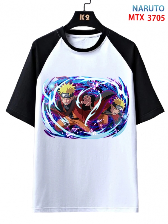 Naruto Anime raglan sleeve cotton T-shirt from XS to 3XL  MTX-3705-1