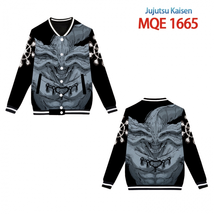 Jujutsu Kaisen Full color round neck baseball Sweater coat Hoodie XS to 4XL MQE 1665