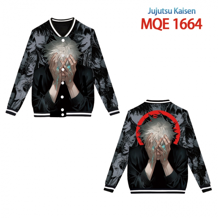 Jujutsu Kaisen Full color round neck baseball Sweater coat Hoodie XS to 4XL  MQE 1664