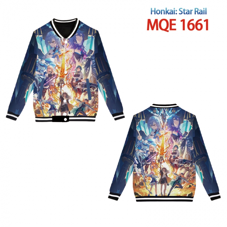 Honkai: Star Rail Full color round neck baseball Sweater coat Hoodie XS to 4XL  MQE 1661