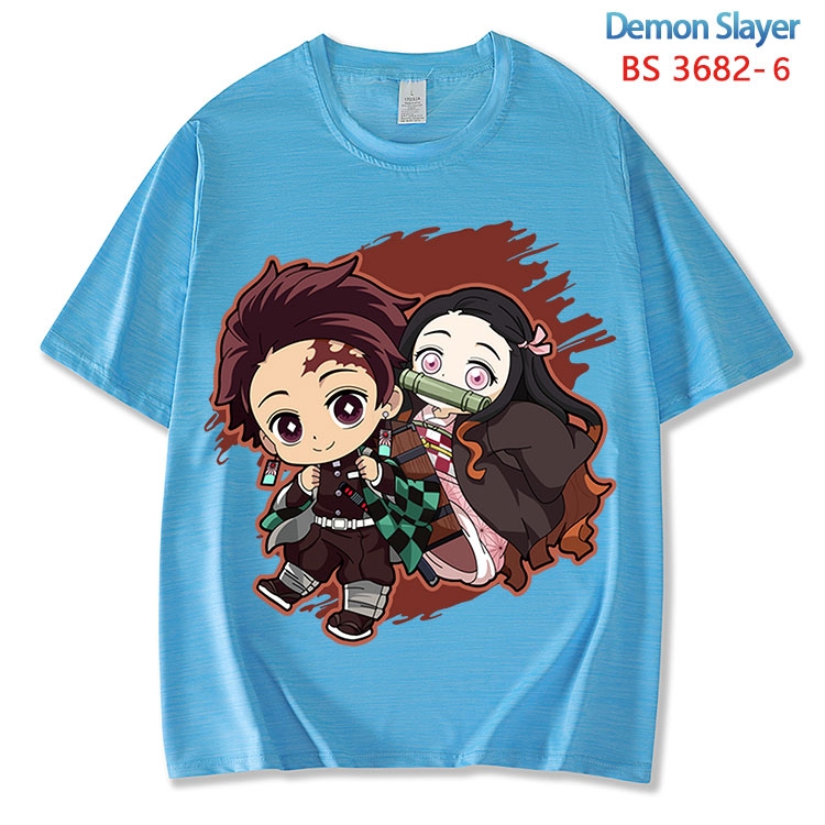 Demon Slayer Kimets  ice silk cotton loose and comfortable T-shirt from XS to 5XL BS-3682-6