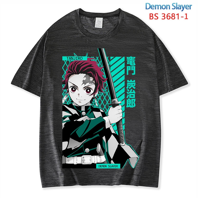 Demon Slayer Kimets  ice silk cotton loose and comfortable T-shirt from XS to 5XL  BS-3681-1