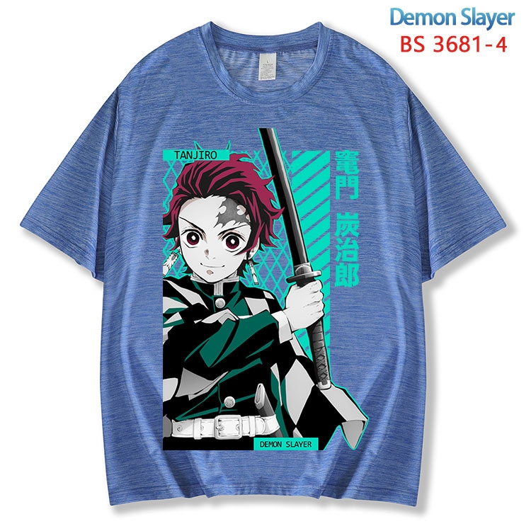 Demon Slayer Kimets  ice silk cotton loose and comfortable T-shirt from XS to 5XL BS-3681-4