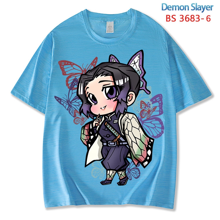 Demon Slayer Kimets  ice silk cotton loose and comfortable T-shirt from XS to 5XL  BS-3683-6