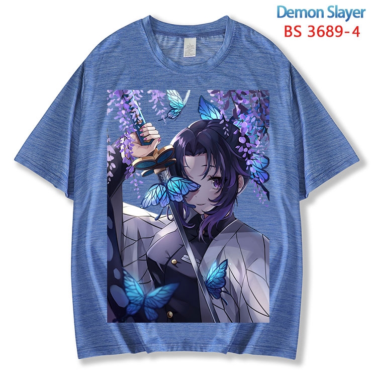 Demon Slayer Kimets  ice silk cotton loose and comfortable T-shirt from XS to 5XL BS-3689-4