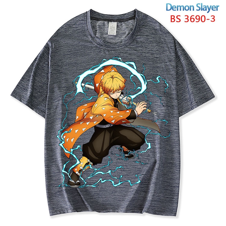 Demon Slayer Kimets  ice silk cotton loose and comfortable T-shirt from XS to 5XL  BS-3690-3