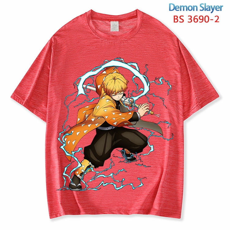 Demon Slayer Kimets  ice silk cotton loose and comfortable T-shirt from XS to 5XL BS-3690-2