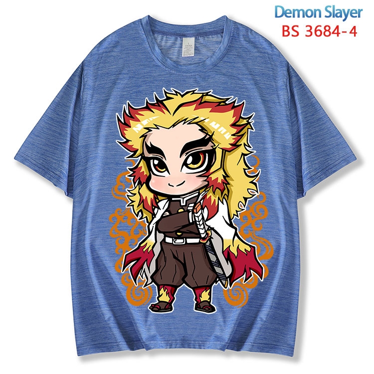 Demon Slayer Kimets  ice silk cotton loose and comfortable T-shirt from XS to 5XL BS-3684-4