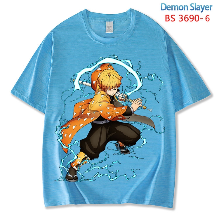 Demon Slayer Kimets  ice silk cotton loose and comfortable T-shirt from XS to 5XL BS-3690-6