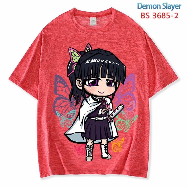 Demon Slayer Kimets  ice silk cotton loose and comfortable T-shirt from XS to 5XL BS-3685-2