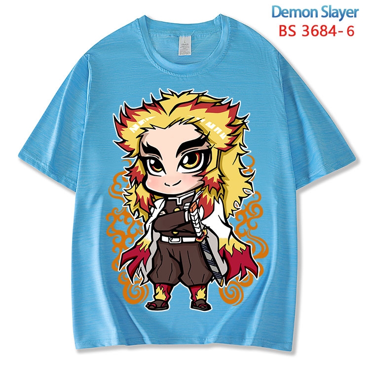 Demon Slayer Kimets  ice silk cotton loose and comfortable T-shirt from XS to 5XL BS-3684-6