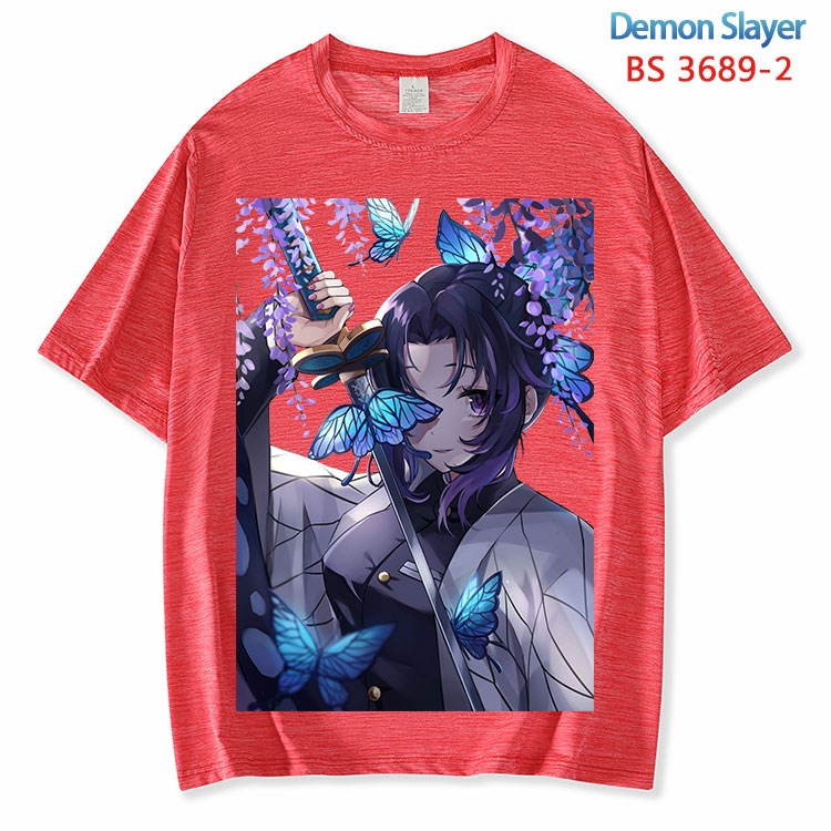Demon Slayer Kimets  ice silk cotton loose and comfortable T-shirt from XS to 5XL BS-3689-2