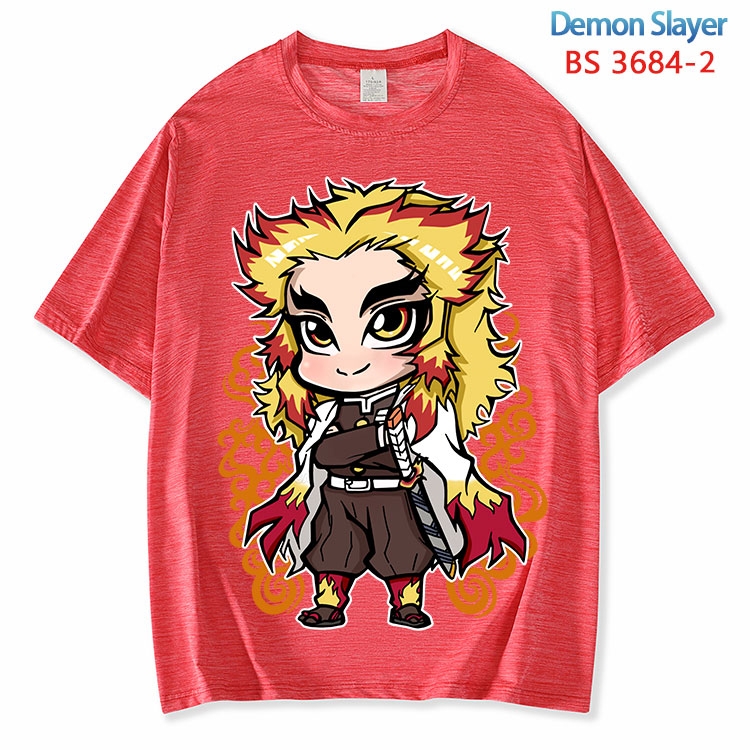 Demon Slayer Kimets  ice silk cotton loose and comfortable T-shirt from XS to 5XL  BS-3684-2