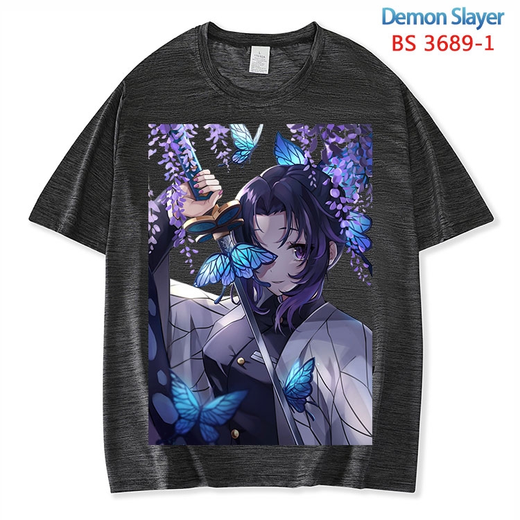 Demon Slayer Kimets  ice silk cotton loose and comfortable T-shirt from XS to 5XL  BS-3689-1