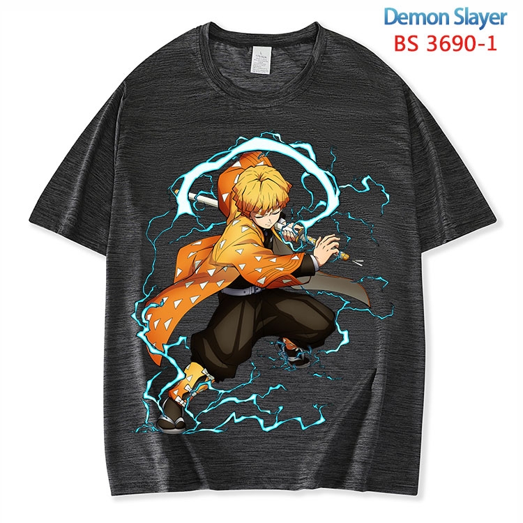 Demon Slayer Kimets  ice silk cotton loose and comfortable T-shirt from XS to 5XL  BS-3690-1