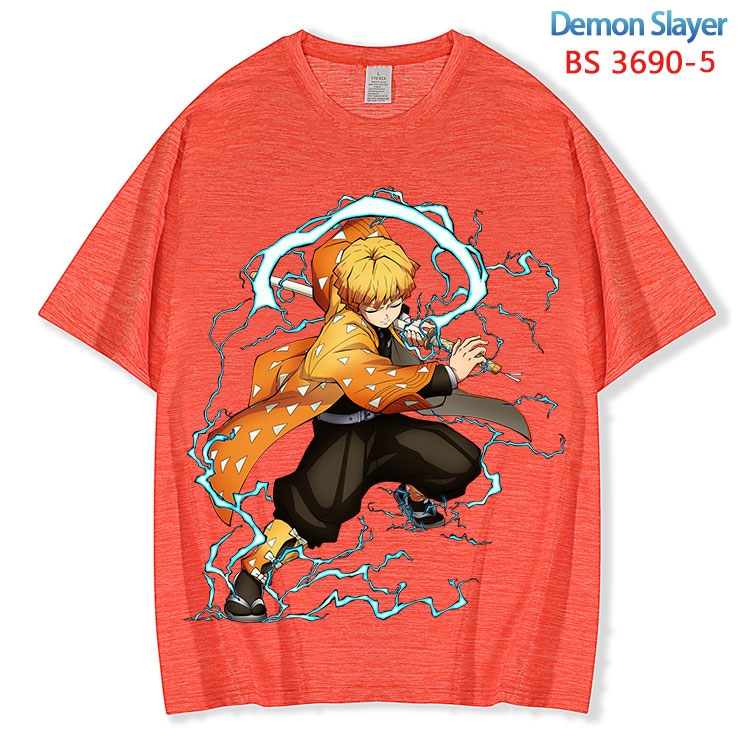 Demon Slayer Kimets  ice silk cotton loose and comfortable T-shirt from XS to 5XL BS-3690-5