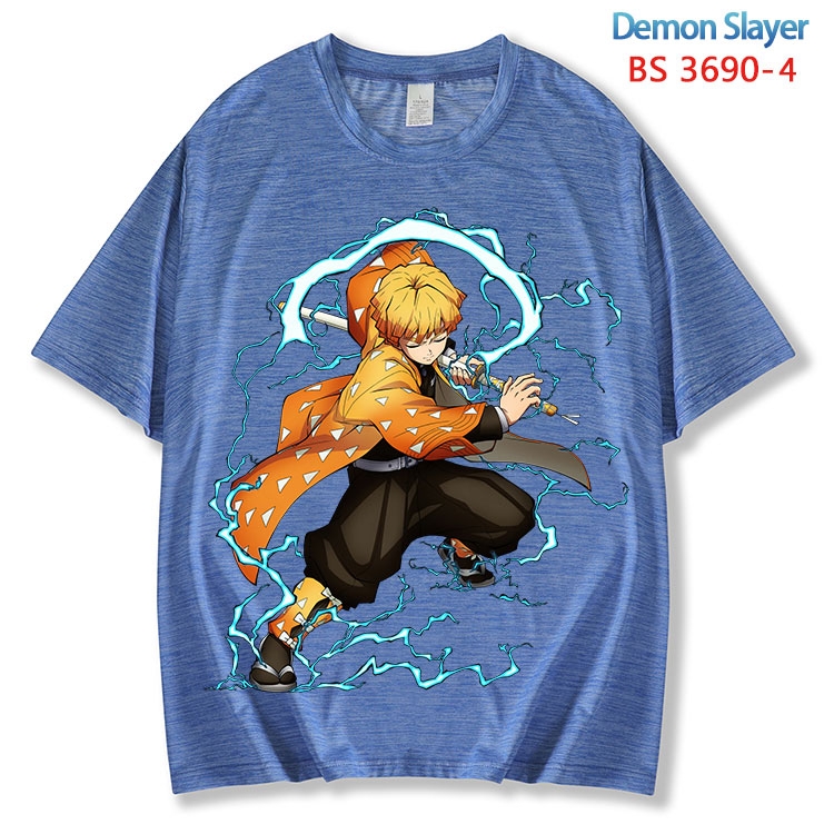 Demon Slayer Kimets  ice silk cotton loose and comfortable T-shirt from XS to 5XL BS-3690-4