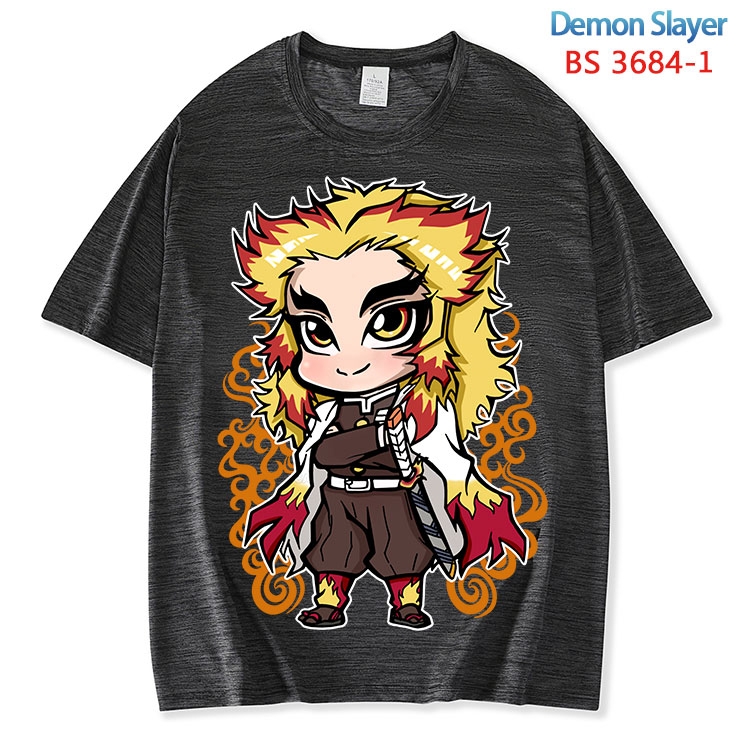 Demon Slayer Kimets  ice silk cotton loose and comfortable T-shirt from XS to 5XL BS-3684-1