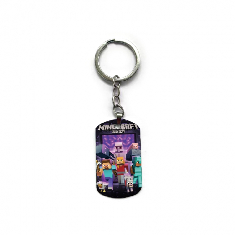 Minecraft Anime double-sided full-color printed keychain price for 5 pcs