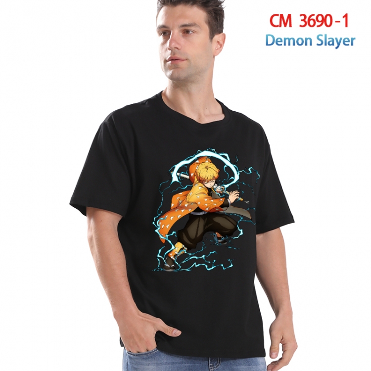 Demon Slayer Kimets Printed short-sleeved cotton T-shirt from S to 4XL  3690-1