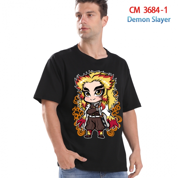 Demon Slayer Kimets Printed short-sleeved cotton T-shirt from S to 4XL  3684-1