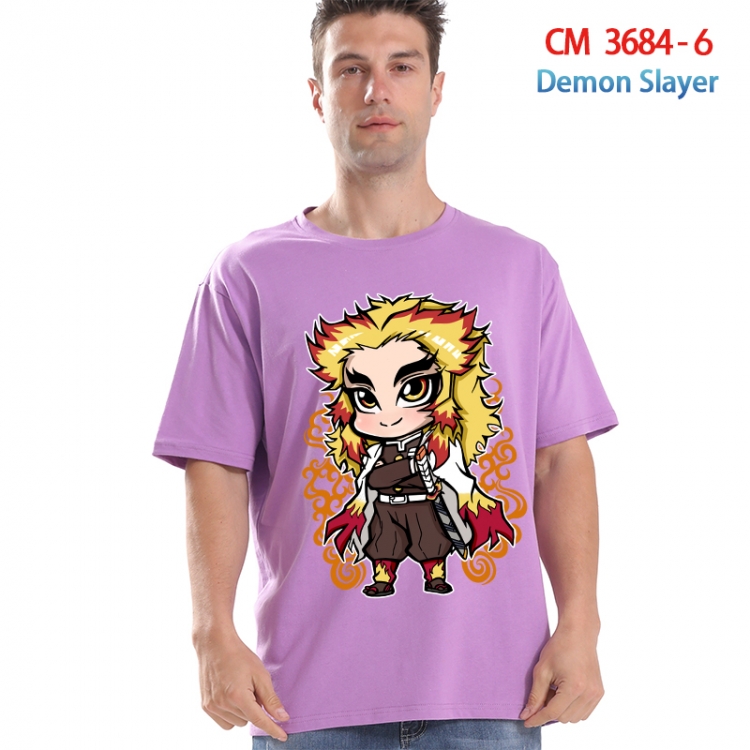 Demon Slayer Kimets Printed short-sleeved cotton T-shirt from S to 4XL  3684-6